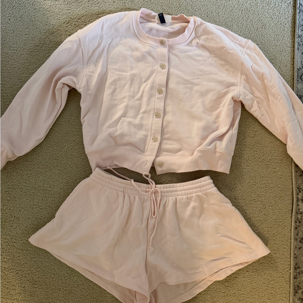 Universal Thread Soft Pink Knit Set - image 2